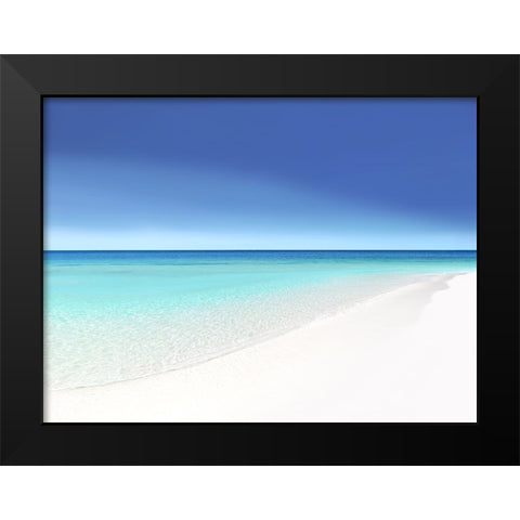 Waters Edge V Black Modern Wood Framed Art Print by Olsen, Maggie