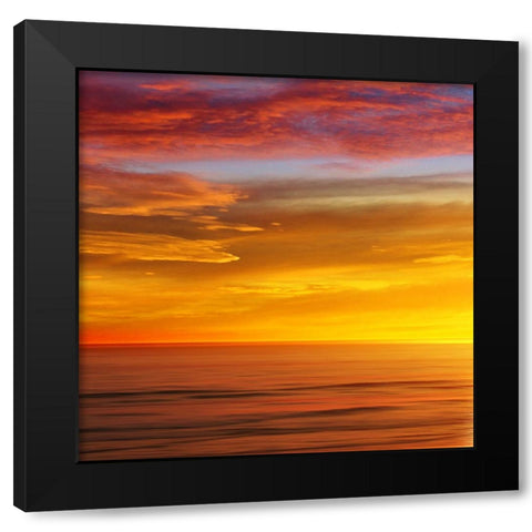 Brillant Ocean I Black Modern Wood Framed Art Print with Double Matting by Olsen, Maggie