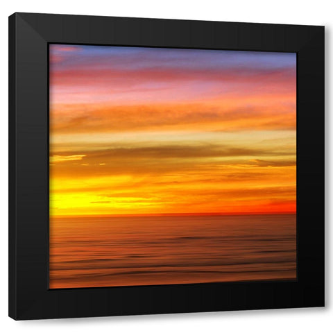 Sunlit Ocean III Black Modern Wood Framed Art Print by Olsen, Maggie