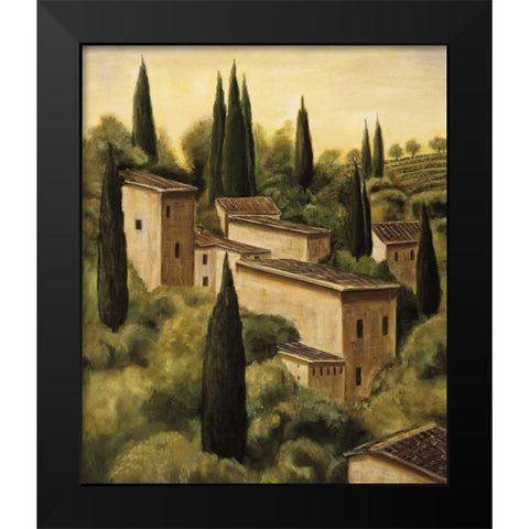 Tuscan Hillside I Black Modern Wood Framed Art Print by Moretti, Maurizio
