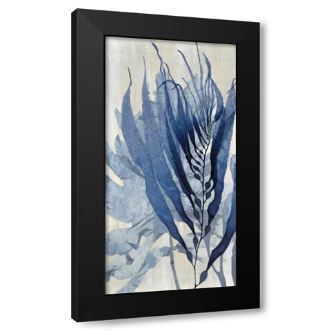 Sea Nature in Blue I Black Modern Wood Framed Art Print by Miller, Melonie