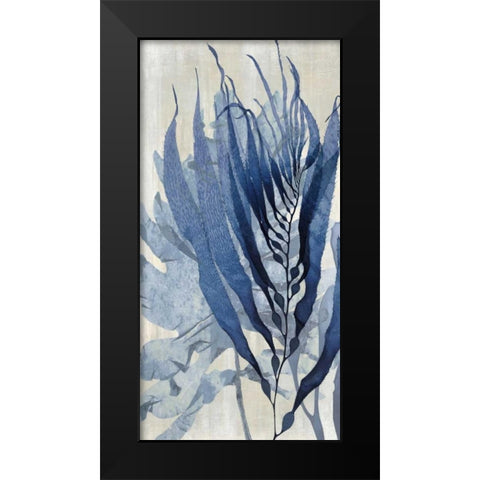 Sea Nature in Blue I Black Modern Wood Framed Art Print by Miller, Melonie