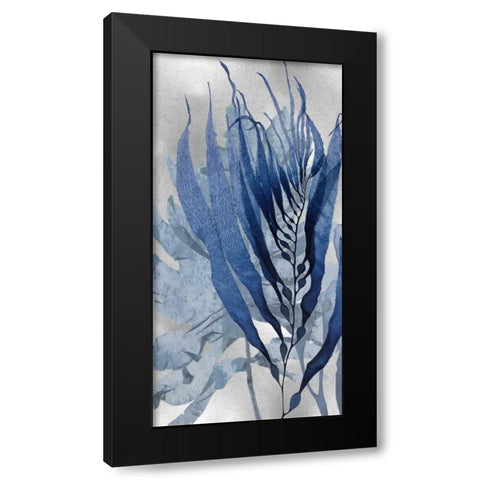 Sea Nature on Silver I Black Modern Wood Framed Art Print with Double Matting by Miller, Melonie