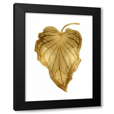 Gold Palm III Black Modern Wood Framed Art Print by Miller, Melonie