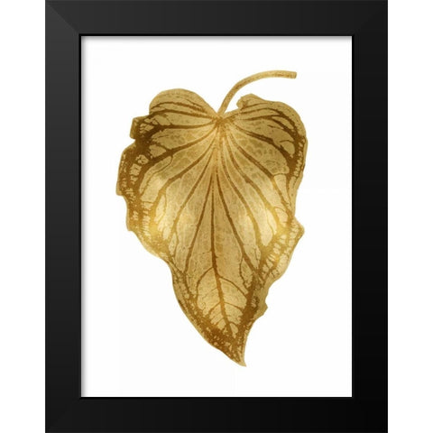 Gold Palm III Black Modern Wood Framed Art Print by Miller, Melonie
