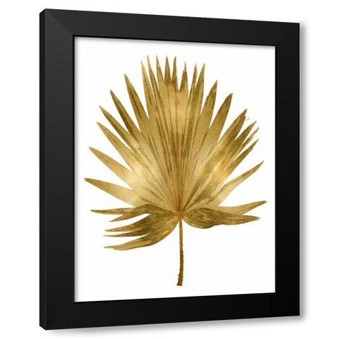 Gold Palm IV Black Modern Wood Framed Art Print by Miller, Melonie