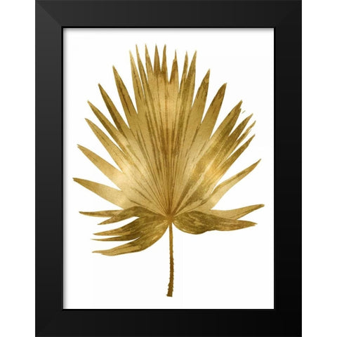 Gold Palm IV Black Modern Wood Framed Art Print by Miller, Melonie