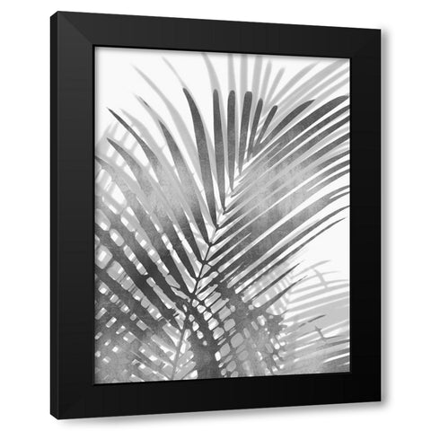 Palm Shadows I Black Modern Wood Framed Art Print by Miller, Melonie