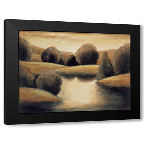 Reflective Vista I Black Modern Wood Framed Art Print by Montero, Mario
