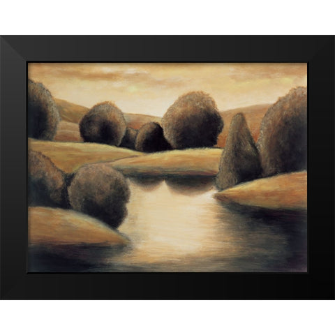 Reflective Vista I Black Modern Wood Framed Art Print by Montero, Mario