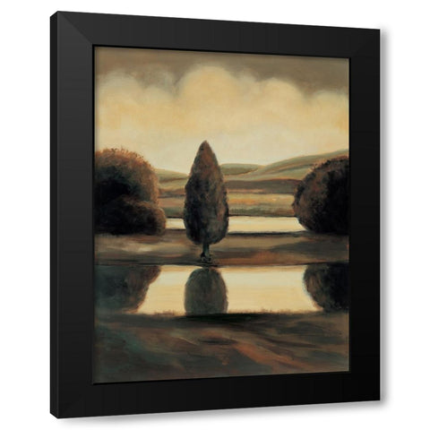 Daybreak I Black Modern Wood Framed Art Print by Montero, Mario