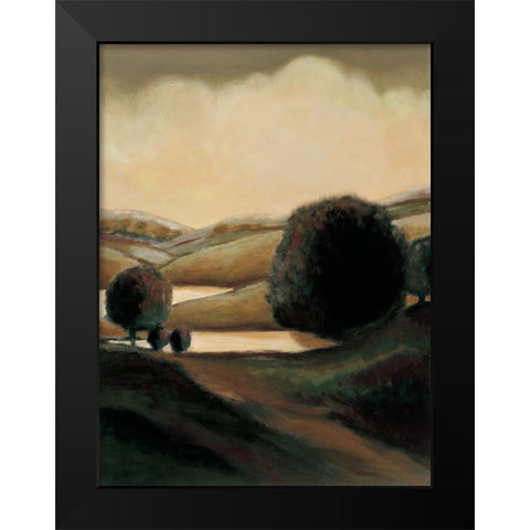 Daybreak II Black Modern Wood Framed Art Print by Montero, Mario