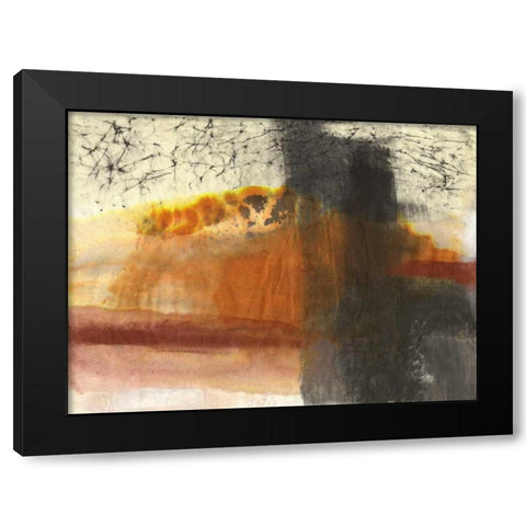 Turbulance Black Modern Wood Framed Art Print with Double Matting by Oppenheimer, Michelle