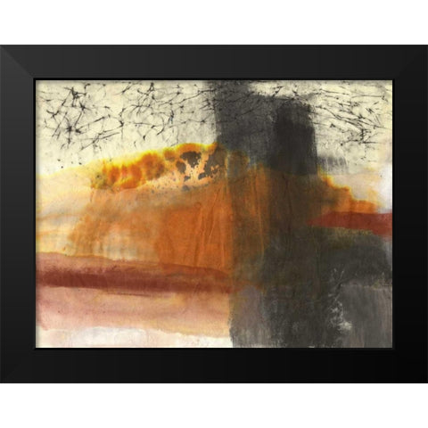 Turbulance Black Modern Wood Framed Art Print by Oppenheimer, Michelle