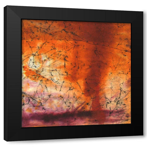 Copper Sky Black Modern Wood Framed Art Print with Double Matting by Oppenheimer, Michelle