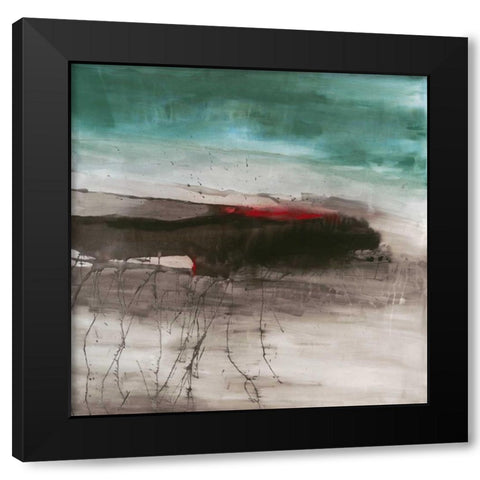 Rupture II Black Modern Wood Framed Art Print with Double Matting by Oppenheimer, Michelle