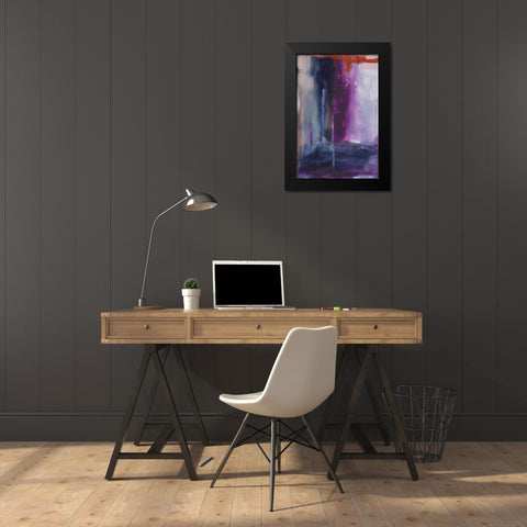 Amidst Black Modern Wood Framed Art Print by Oppenheimer, Michelle