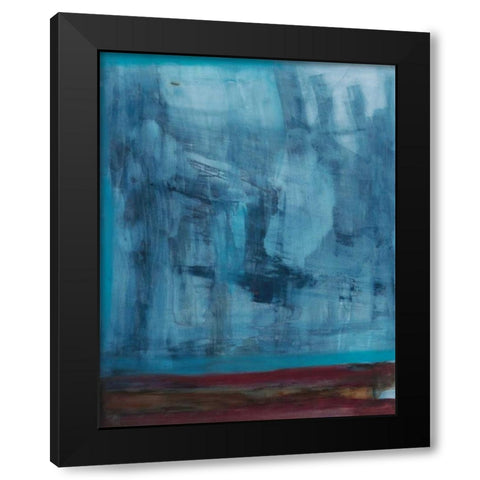 Cobalt Black Modern Wood Framed Art Print by Oppenheimer, Michelle