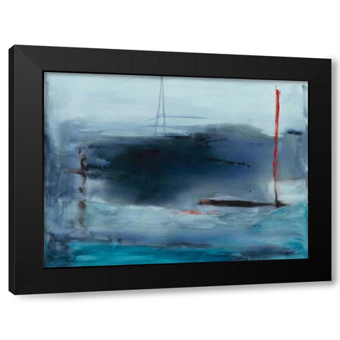 Tempest Black Modern Wood Framed Art Print by Oppenheimer, Michelle
