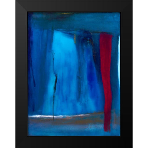 Subterranean Black Modern Wood Framed Art Print by Oppenheimer, Michelle