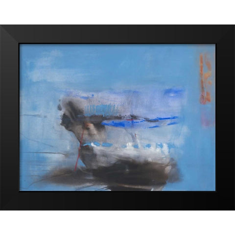 Underlying Black Modern Wood Framed Art Print by Oppenheimer, Michelle