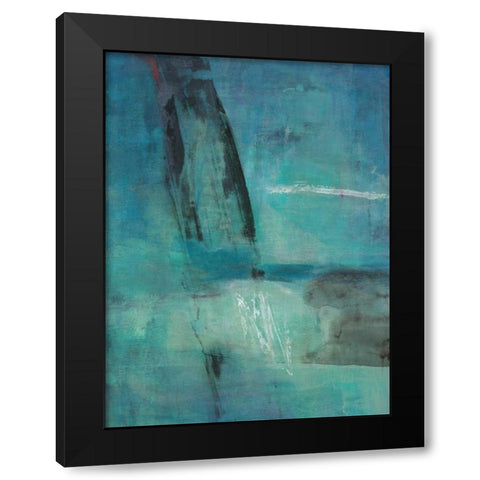 Effervescent Black Modern Wood Framed Art Print by Oppenheimer, Michelle