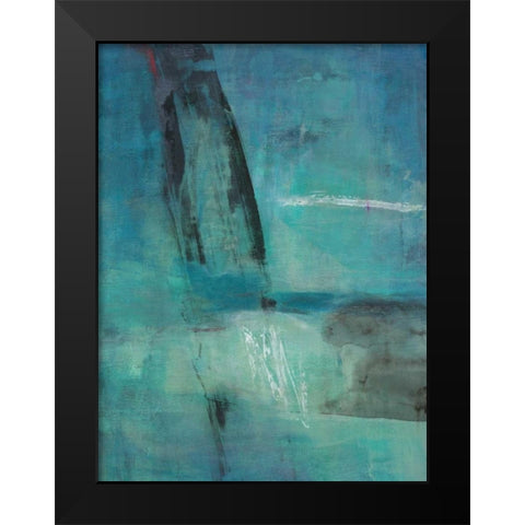 Effervescent Black Modern Wood Framed Art Print by Oppenheimer, Michelle