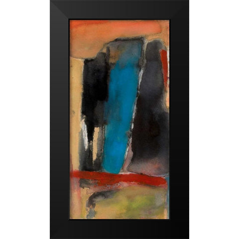 Hallicunation Black Modern Wood Framed Art Print by Oppenheimer, Michelle