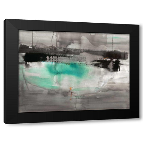 Detached II Black Modern Wood Framed Art Print by Oppenheimer, Michelle