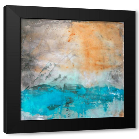 Cascade Black Modern Wood Framed Art Print by Oppenheimer, Michelle