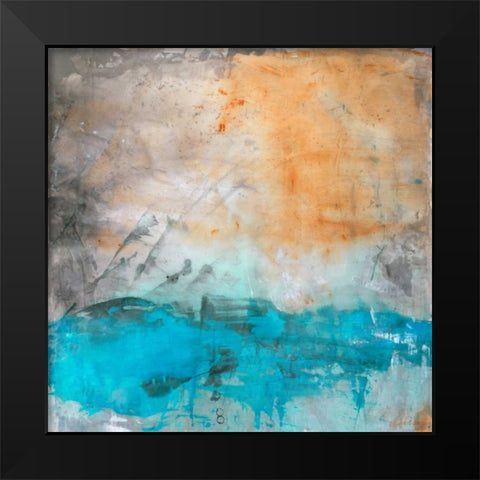 Cascade Black Modern Wood Framed Art Print by Oppenheimer, Michelle