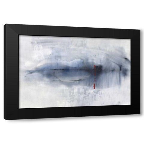 Slate Horizon Black Modern Wood Framed Art Print with Double Matting by Oppenheimer, Michelle