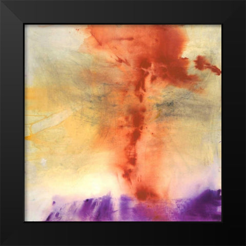 Angel Message Black Modern Wood Framed Art Print by Oppenheimer, Michelle