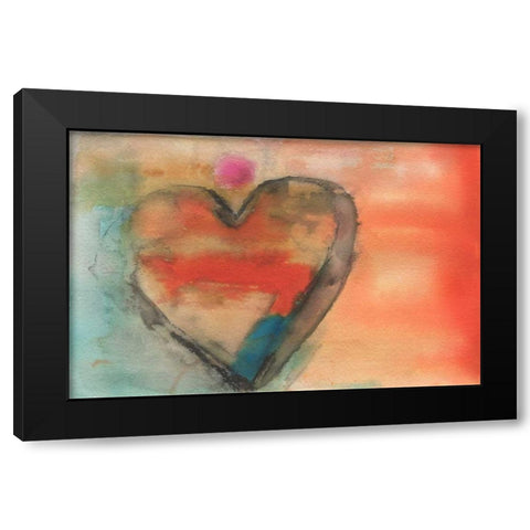 Sweethearts I Black Modern Wood Framed Art Print by Oppenheimer, Michelle