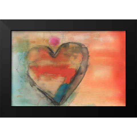 Sweethearts I Black Modern Wood Framed Art Print by Oppenheimer, Michelle