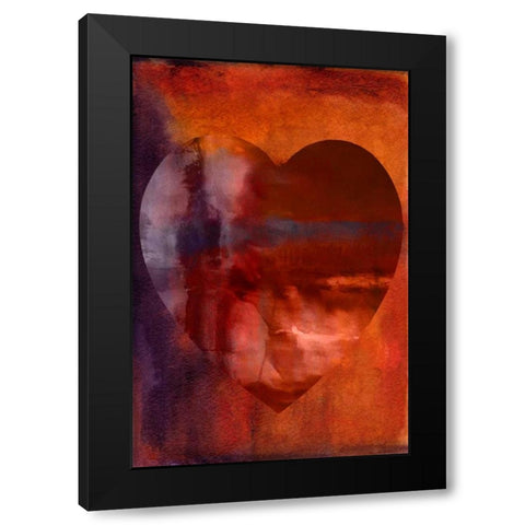 Heartfelt IV Black Modern Wood Framed Art Print with Double Matting by Oppenheimer, Michelle