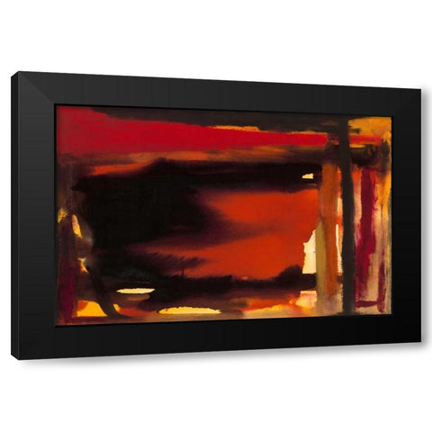 Restless Black Modern Wood Framed Art Print by Oppenheimer, Michelle