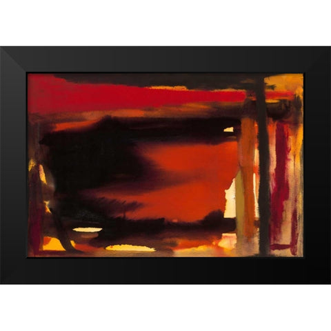 Restless Black Modern Wood Framed Art Print by Oppenheimer, Michelle