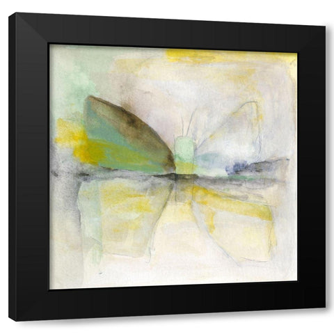 Butterfly I Black Modern Wood Framed Art Print with Double Matting by Oppenheimer, Michelle