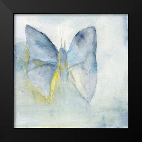Butterfly V Black Modern Wood Framed Art Print by Oppenheimer, Michelle