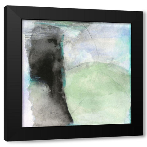 Converge Black Modern Wood Framed Art Print by Oppenheimer, Michelle