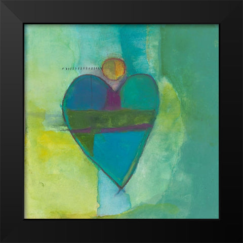 Colorful Expression V Black Modern Wood Framed Art Print by Oppenheimer, Michelle