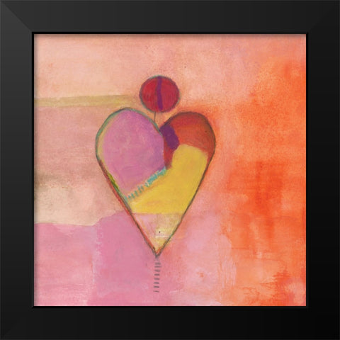 Colorful Expression VII Black Modern Wood Framed Art Print by Oppenheimer, Michelle