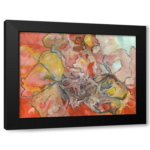 Tangled Web Black Modern Wood Framed Art Print with Double Matting by Oppenheimer, Michelle