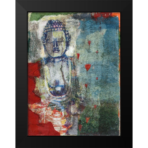 Bold Buddha Black Modern Wood Framed Art Print by Oppenheimer, Michelle