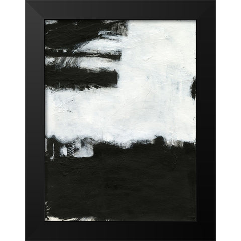 Abstracta Black Modern Wood Framed Art Print by Oppenheimer, Michelle