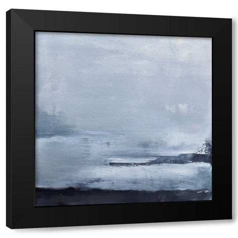 Denim Horizon I Black Modern Wood Framed Art Print with Double Matting by Oppenheimer, Michelle