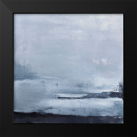 Denim Horizon I Black Modern Wood Framed Art Print by Oppenheimer, Michelle
