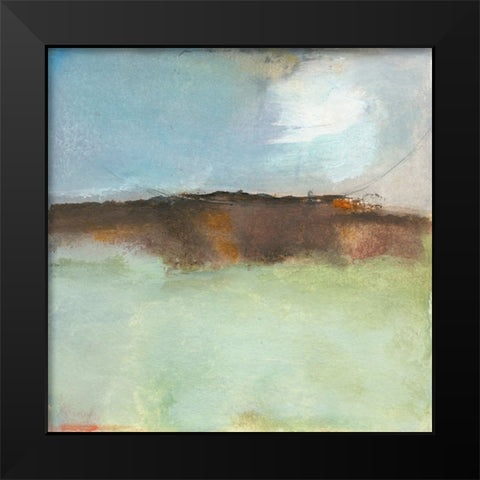 Fluctuation Black Modern Wood Framed Art Print by Oppenheimer, Michelle