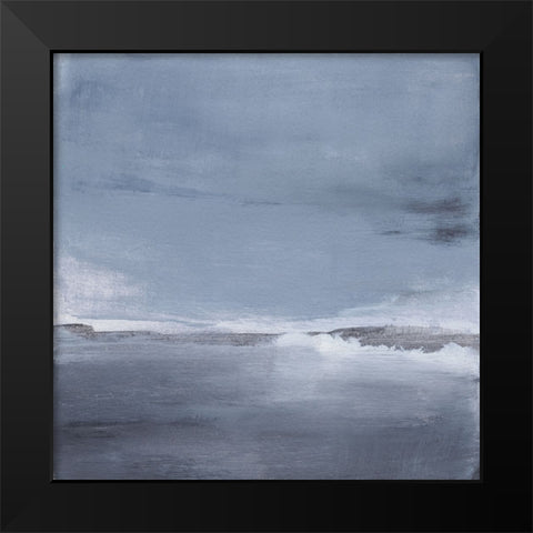 Denim Horizon II Black Modern Wood Framed Art Print by Oppenheimer, Michelle